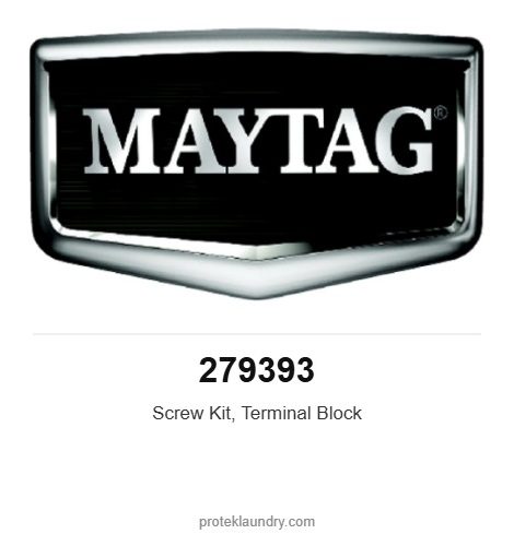 Maytag 279393 Screw Kit, Terminal Block - for Maytag MDE20 dryer