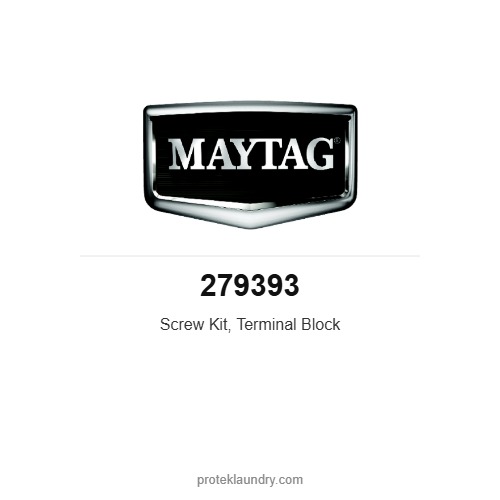 Maytag 279393 Screw Kit, Terminal Block - for Maytag MDE20 dryer
