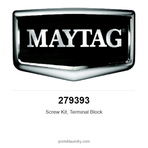 Maytag 279393 Screw Kit, Terminal Block - for Maytag MDE20 dryer