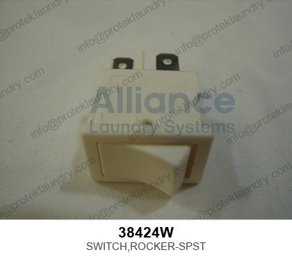 Alliance 38424W Rocker Switch SPST Maintained, White