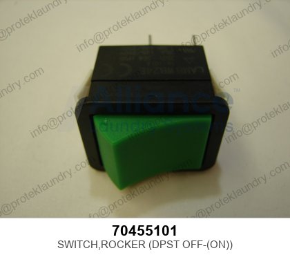 Alliance 70455101 Rocker Switch DPST Off-(On)