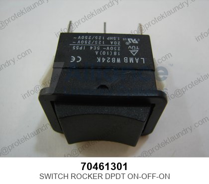 Alliance 70461301 Rocker Switch DPDT On-Off-On