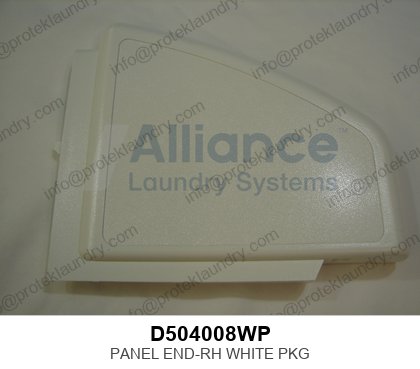 Als D504008WP Panel End-rh White Pkg