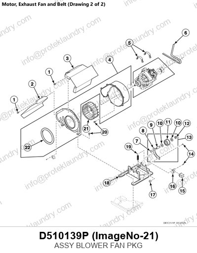 Als D510139P Assy Blower Fan Pkg