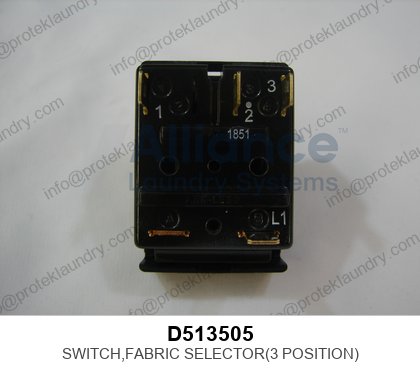 Als D513505 Switch,fabric Selector(3 Position)