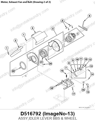 Alliance D516792 Idler Lever, Bushings and Wheel Assembly