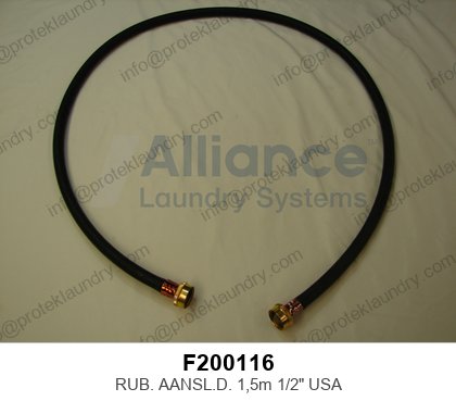 Als F200116 Hose,inlet-water,3/8x60(ght)