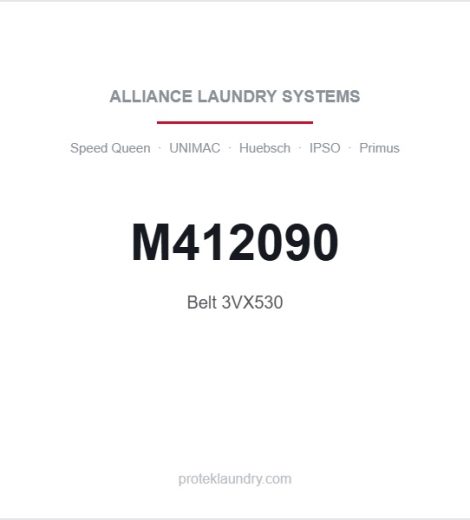 Alliance M412090 Belt 3VX530