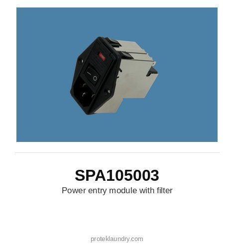 Thermopatch SPA105003 Power entry module with filter - for Thermopatch Y-151 garment tag marking and heat sealing machine