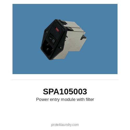 Thermopatch SPA105003 Power entry module with filter - for Thermopatch Y-151 garment tag marking and heat sealing machine