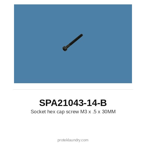Thermopatch SPA21043-14-B Socket hex cap screw M3 x 0.5 x 30mm - for Thermopatch Y-151 garment tag marking and heat sealing machine