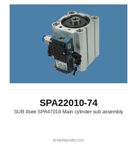 Thermopatch SPA22010-74 Main cylinder sub assembly (see SPA47018) - for Thermopatch Y-151 garment tag marking and heat sealing machine
