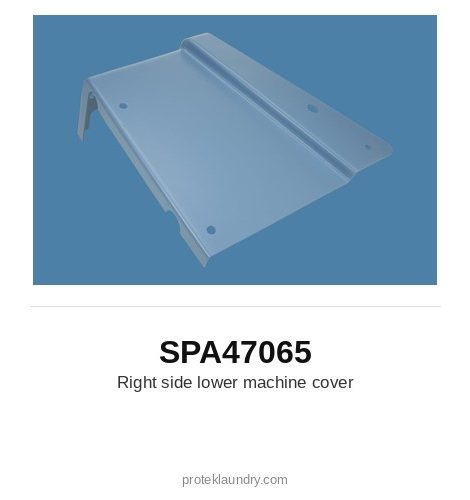 Thermopatch SPA47065 Right side lower machine cover - for Thermopatch Y-151 garment tag marking and heat sealing machine