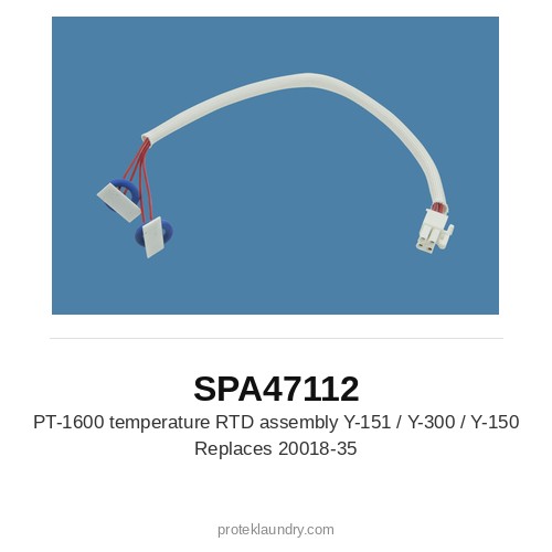 Thermopatch SPA47112 PT-1600 temperature RTD assembly Y-151 / Y-300 / Y-150 - for Thermopatch Y-151 garment tag marking and heat sealing machine