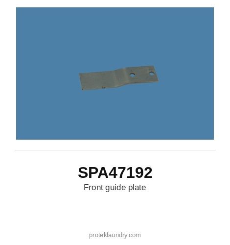 Thermopatch SPA47192 Front guide plate - for Thermopatch Y-151 garment tag marking and heat sealing machine
