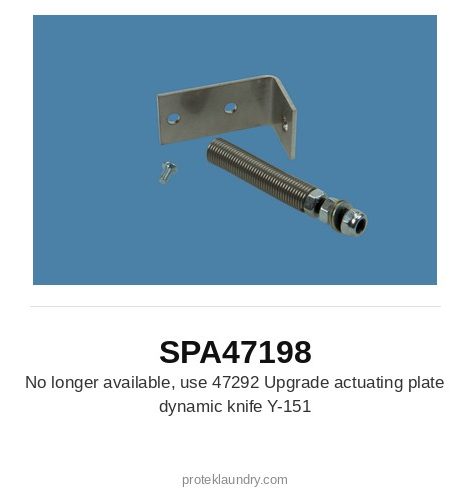 Thermopatch SPA47198 No longer available, use 47292 upgrade actuating plate dynamic knife Y-151 - for Thermopatch Y-151 garment tag marking and heat sealing machine