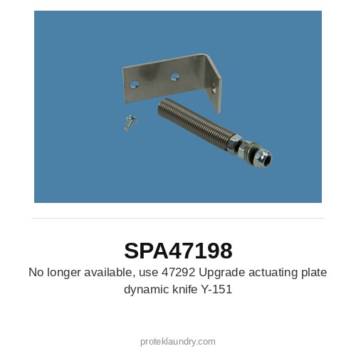 Thermopatch SPA47198 No longer available, use 47292 upgrade actuating plate dynamic knife Y-151 - for Thermopatch Y-151 garment tag marking and heat sealing machine