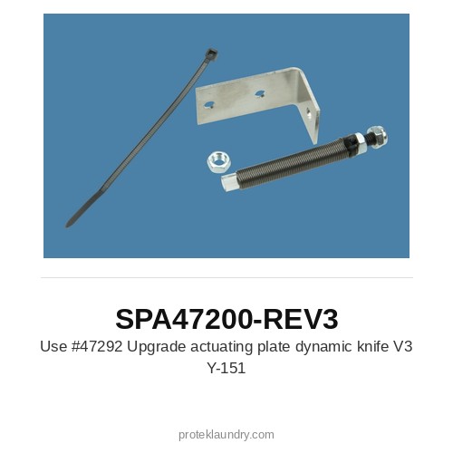 Thermopatch SPA47200-REV3 Upgrade actuating plate dynamic knife V3 Y-151 (use 47292) - for Thermopatch Y-151 garment tag marking and heat sealing machine