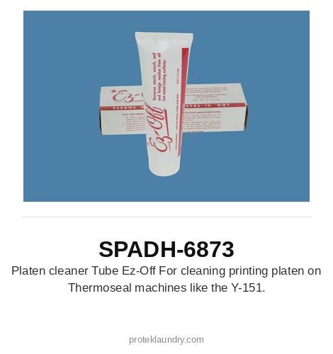Thermopatch SPADH-6873 Platen cleaner tube, EZ-Off, for cleaning the printing platen on Thermoseal machines such as the Y-151 - for Thermopatch Y-151 garment tag marking and heat sealing machine