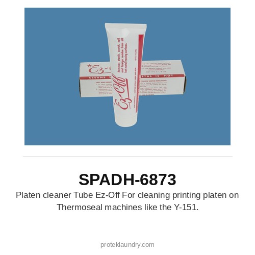 Thermopatch SPADH-6873 Platen cleaner tube, EZ-Off, for cleaning the printing platen on Thermoseal machines such as the Y-151 - for Thermopatch Y-151 garment tag marking and heat sealing machine