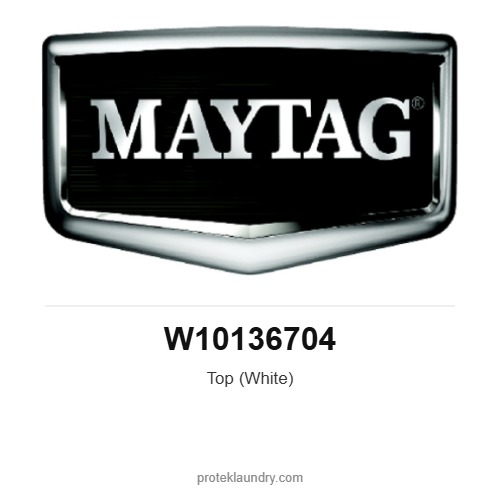 Maytag W10136704 Top (White) - for Maytag MDE20 dryer