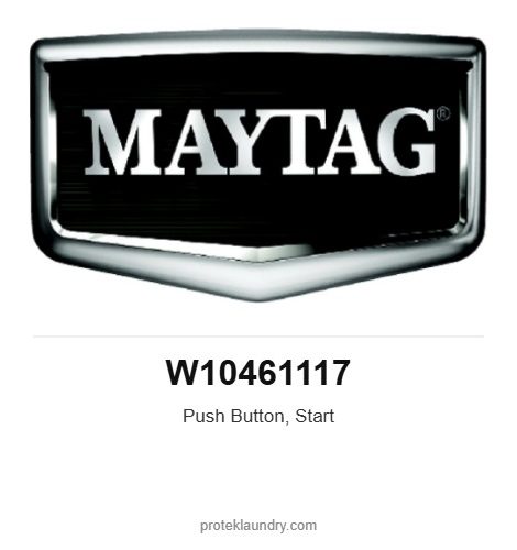 Maytag W10461117 Push Button, Start - for Maytag MAT20/MAT23 washer