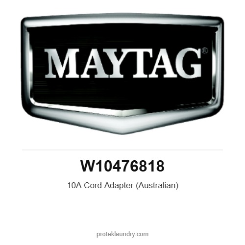 Maytag W10476818 10A Cord Adapter (Australian) - for Maytag MAT20 washer