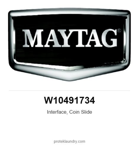Maytag W10491734 Interface, Coin Slide - for Maytag MAT20 washer