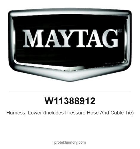 Maytag W11388912 Harness, Lower (Includes Pressure Hose And Cable Tie) - for Maytag MAT23 washer