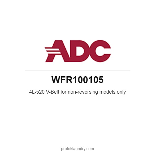 ADC WFR100105 4L-520 V-Belt for non-reversing models only - American Dryer commercial tumble dryer spare part