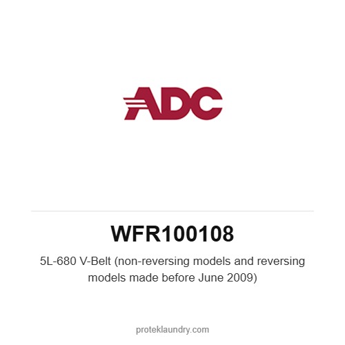 ADC WFR100108 5L-680 V-Belt (non-reversing models and reversing models made before June 2009) - American Dryer commercial tumble dryer spare part
