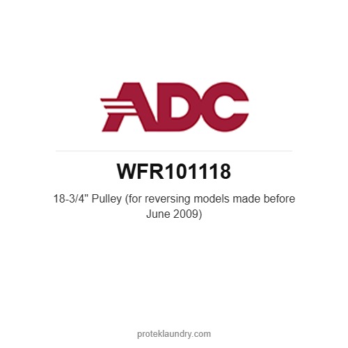 ADC WFR101118 18-3/4" Pulley (for reversing models made before June 2009) - American Dryer commercial tumble dryer spare part