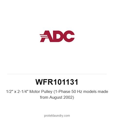 ADC WFR101131 1/2" x 2-1/4" Motor Pulley (1-Phase 50 Hz models made from August 2002) - American Dryer commercial tumble dryer spare part