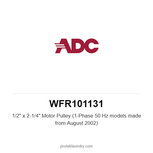 ADC WFR101131 1/2" x 2-1/4" Motor Pulley (1-Phase 50 Hz models made from August 2002) - American Dryer commercial tumble dryer spare part