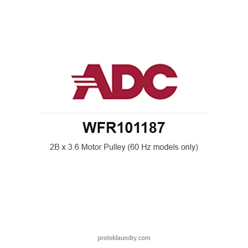 ADC WFR101187 2B x 3.6 Motor Pulley (60 Hz models only) - American Dryer commercial tumble dryer spare part