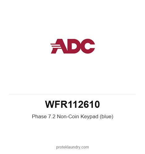 ADC WFR112610 Phase 7.2 Non-Coin Keypad (blue) - American Dryer commercial tumble dryer spare part