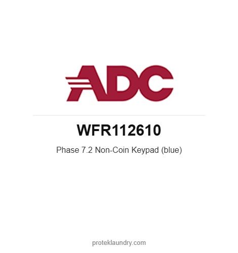 ADC WFR112610 Phase 7.2 Non-Coin Keypad (blue) - American Dryer commercial tumble dryer spare part