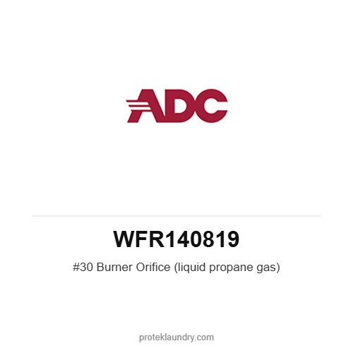 ADC WFR140819 #30 Burner Orifice (liquid propane gas) - American Dryer commercial tumble dryer spare part