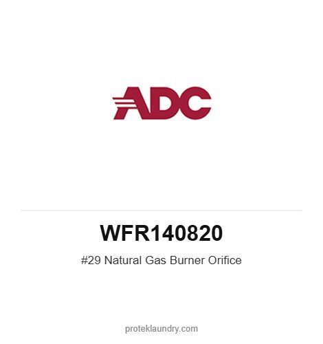 ADC WFR140820 #29 Natural Gas Burner Orifice - American Dryer commercial tumble dryer spare part