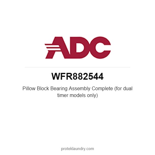 ADC WFR882544 Pillow Block Bearing Assembly Complete (for dual timer models only) - American Dryer commercial tumble dryer spare part