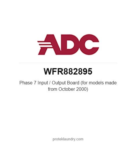 ADC WFR882895 Phase 7 Input / Output Board (for models made from October 2000) - American Dryer commercial tumble dryer spare part