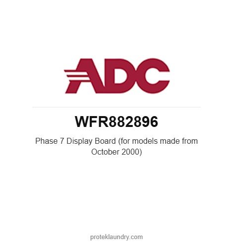 ADC WFR882896 Phase 7 Display Board (for models made from October 2000) - American Dryer commercial tumble dryer spare part