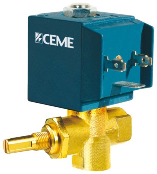 Ceme Solenoid Steam Valve 6660EN30S30BIF, 1/4", EPDM, 220-230V 50/60Hz