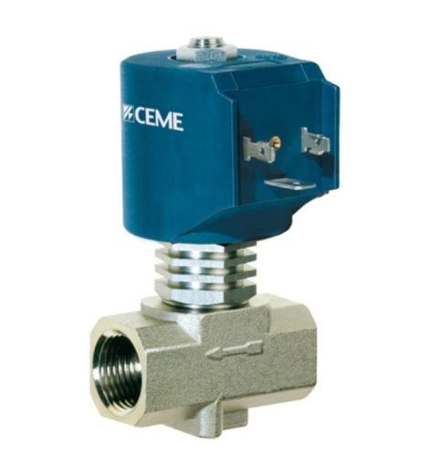 Ceme Solenoid Steam Valve 9015TE021NC77, 3/4", Teflon, 230V 50/60Hz