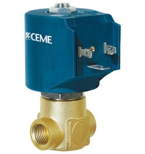 Ceme Solenoid Water Valve 9912TE28SC57, 1/4", 230V 50Hz - for water feed pumps on laundry steam boilers
