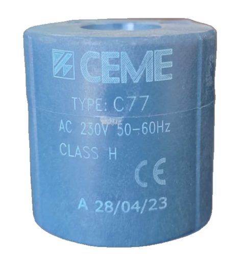 ONLY COIL for Ceme Solenoid Steam Valve 9013TE8C77 , Teflon, 230V/50/60Hz