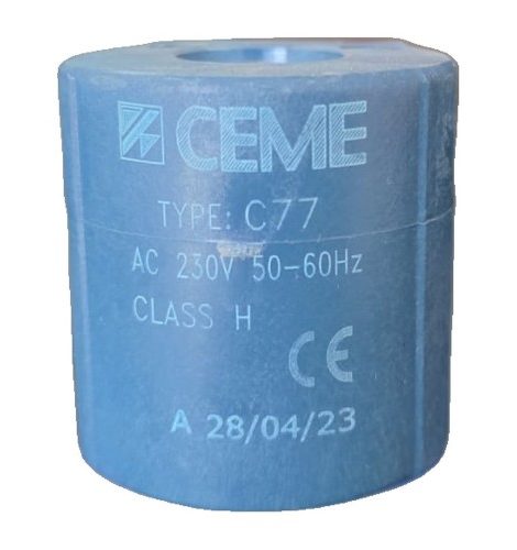 Coil only, for Ceme Solenoid Steam Valve 9013TE8C77, Teflon, 230V/50/60Hz - for steam boilers, ironing and pressing tables, steam dryers and washers