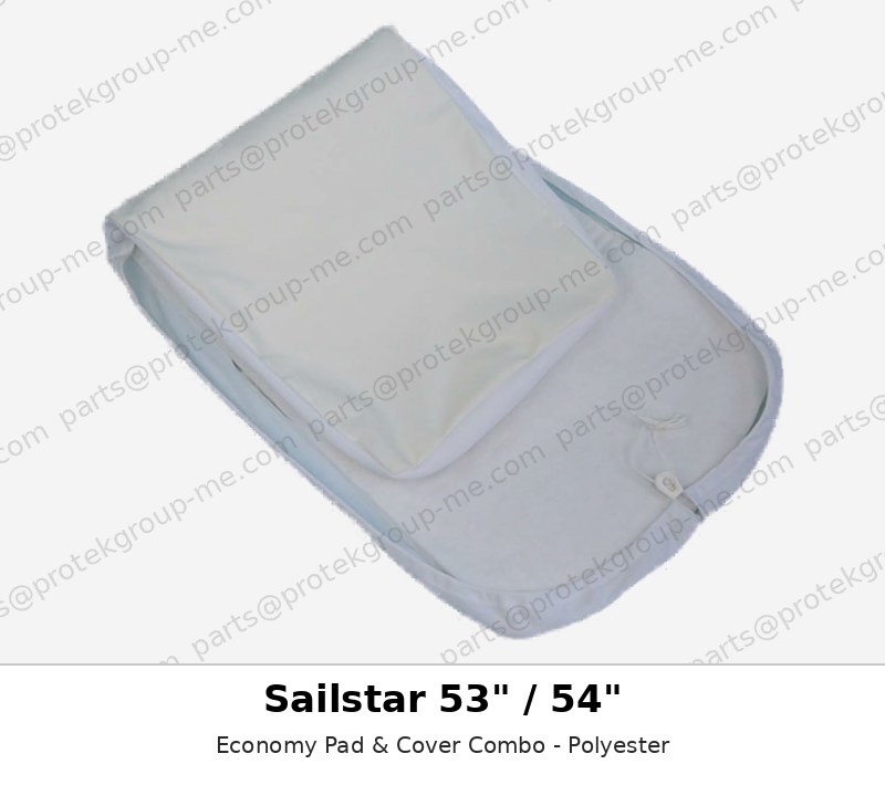 Sailstar 53" / 54" Economy Pad & Cover Combo - Polyester - press pad / cover