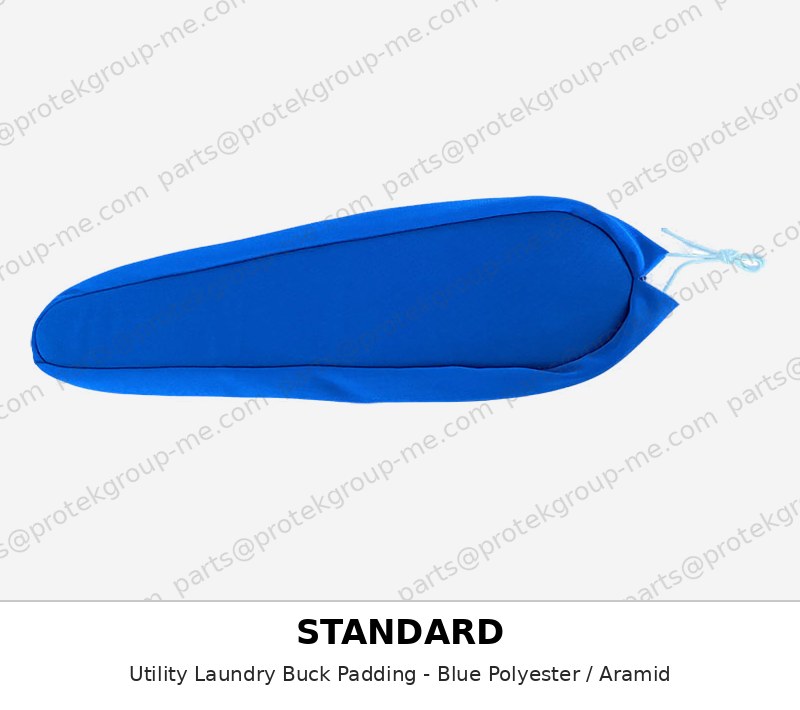 Standard Utility Laundry Buck Padding - Blue Polyester / Aramid - press pad / cover